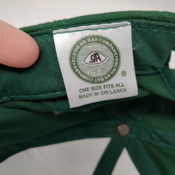 Meier Oil Mobil Lubricants Snapback Cap Green One Size Adjustable YoungAn Hat - Picture 9 of 10